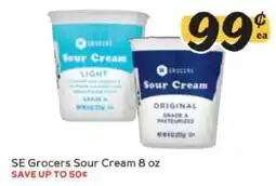 Winn Dixie SE Grocers Sour Cream 8 oz offer