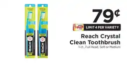 ShopRite Reach Crystal Clean Toothbrush offer