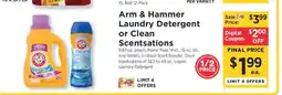 ShopRite Arm & Hammer Laundry Detergent or Clean Scentsations offer
