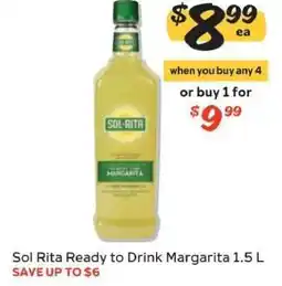Winn Dixie Sol Rita Ready to Drink Margarita offer