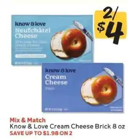 Winn Dixie Know & Love Cream Cheese Brick 8 oz offer