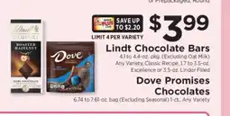 ShopRite Lindt Chocolate Bars offer
