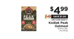 ShopRite Kodiak Peak Oatmeal offer
