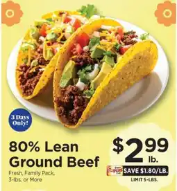 ShopRite 80% Lean Ground Beef offer