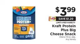 ShopRite Kraft Protein Plus Big Cheese Snack offer