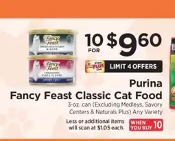 ShopRite Purina Fancy Feast Classic Cat Food offer