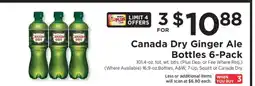 ShopRite Canada Dry Ginger Ale Bottles 6-Pack offer