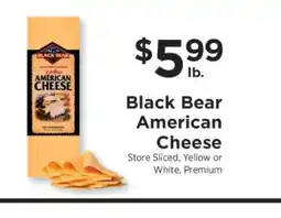 ShopRite Black Bear American Cheese offer
