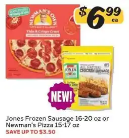 Winn Dixie Jones Frozen Sausage or Newman's Pizza offer