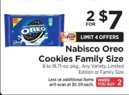 ShopRite Nabisco Oreo Cookies Family Size offer
