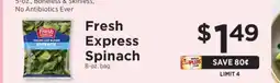 ShopRite Fresh Express Spinach offer
