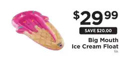 ShopRite Big Mouth Ice Cream Float offer