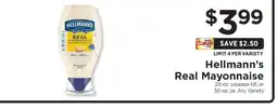 ShopRite Hellmann's Real Mayonnaise offer