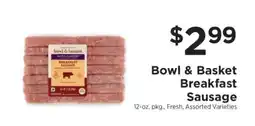 ShopRite Bowl & Basket Breakfast Sausage offer