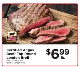 ShopRite Certified Angus Beef Top Round London Broil offer