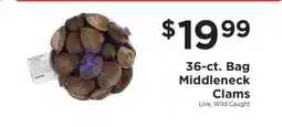 ShopRite 36-ct. Bag Middleneck Clams offer