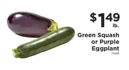 ShopRite Green Squash or Purple Eggplant offer