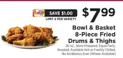 ShopRite Bowl & Basket 8-Piece Fried Drums & Thighs offer