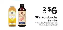 ShopRite GT's Kombucha Drinks offer