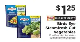 ShopRite Birds Eye Steamfresh Cut Vegetables offer