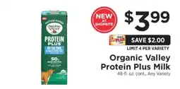 ShopRite Organic Valley Protein Plus Milk offer