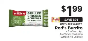 ShopRite Red's Burrito offer