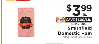 ShopRite Smithfield Domestic Ham offer