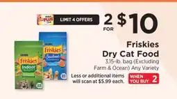 ShopRite Friskies Dry Cat Food offer