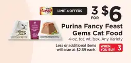 ShopRite Purina Fancy Feast Gems Cat Food offer