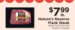 ShopRite Nature's Reserve Flank Steak offer
