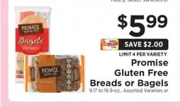 ShopRite Promise Gluten Free Breads or Bagels offer