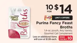 ShopRite Purina Fancy Feast Broths offer