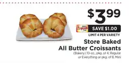 ShopRite Store Baked All Butter Croissants offer