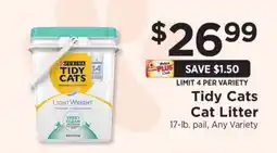 ShopRite Tidy Cats Cat Litter offer