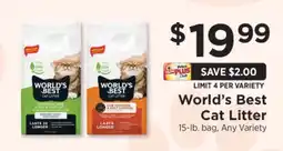 ShopRite World's Best Cat Litter offer