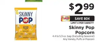 ShopRite Skinny Pop Popcorn offer