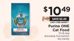 ShopRite Purina ONE Cat Food offer