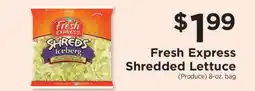 ShopRite Fresh Express shredded lettuce offer