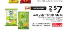 ShopRite Late July Tortilla Chips offer