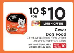 ShopRite Cesar Dog Food offer