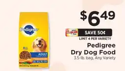 ShopRite Pedigree Dry Dog Food offer