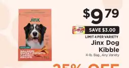 ShopRite Jinx Dog Kibble offer