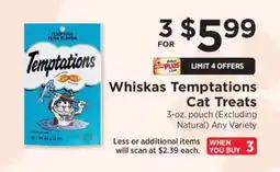ShopRite Whiskas Temptations Cat Treats offer