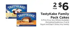 ShopRite TastyKake Family Pack Cakes offer
