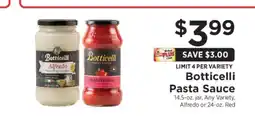 ShopRite Botticelli Pasta Sauce offer