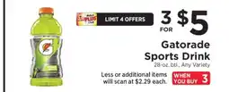 ShopRite Gatorade Sports Drink offer