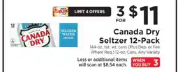 ShopRite Canada Dry Seltzer 12-Pack offer