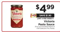 ShopRite Victoria Pasta Sauce offer