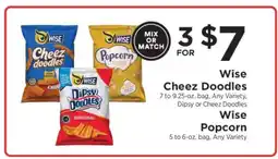 ShopRite Wise Cheez Doodles, Wise Popcorn offer