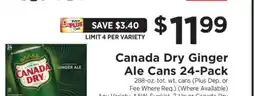 ShopRite Canada Dry Ginger Ale Cans 24-Pack offer